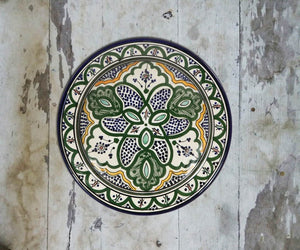 Hand painted Moroccan Wall Plate-093