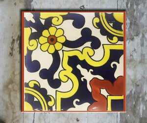 Hand painted tile-002