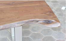 Load image into Gallery viewer, Acacia Wood Dining Set table close up