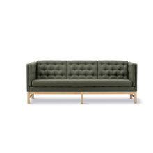 Load image into Gallery viewer, Green Upholstery Wooden Sofa