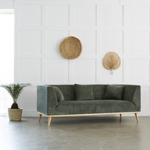 Load image into Gallery viewer, Khaki Corduroy 3 Seater Sofa