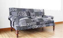 Load image into Gallery viewer, Black Sparrow sofa 2 Seater side view
