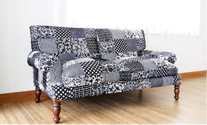 Black Sparrow sofa 2 Seater side view