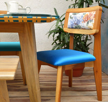 Load image into Gallery viewer, Handcrafted solid wooden chair close up