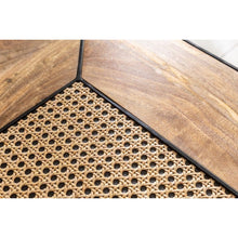 Load image into Gallery viewer, Rattan Industrial coffee table