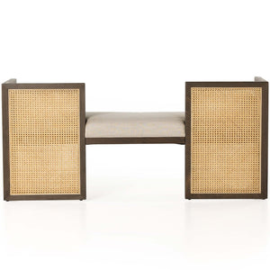 Cane Bench Inspired 2 Seater Sofa