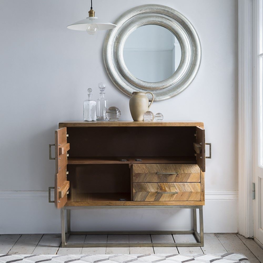 Natural Finish Sideboard storage space