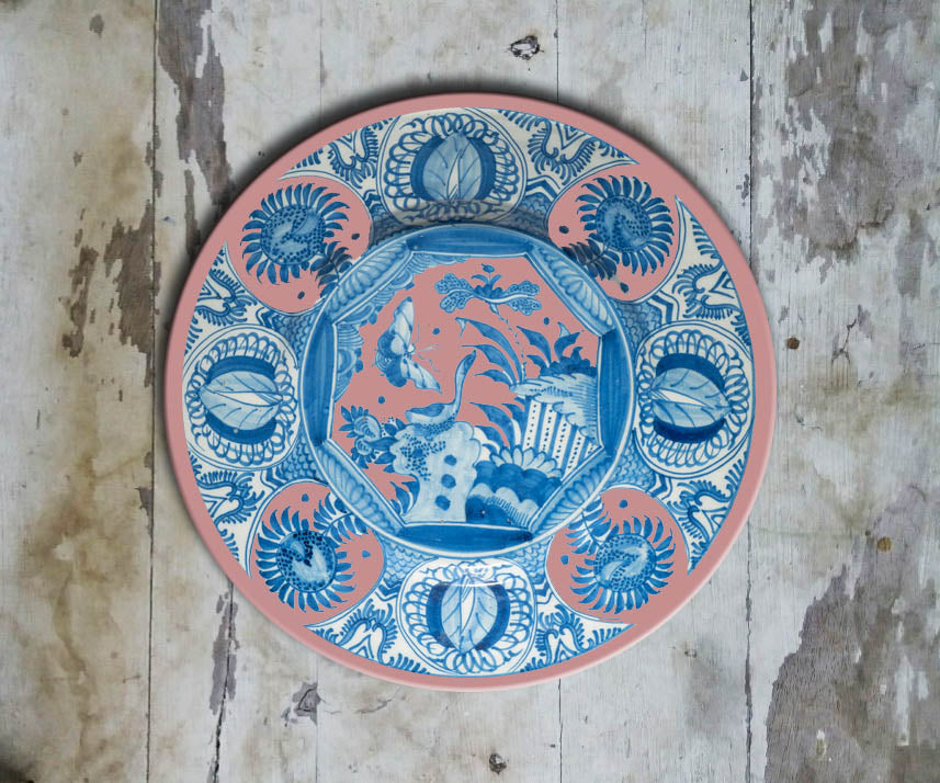 Hand Painted Dutch inspired Wall Plate-047