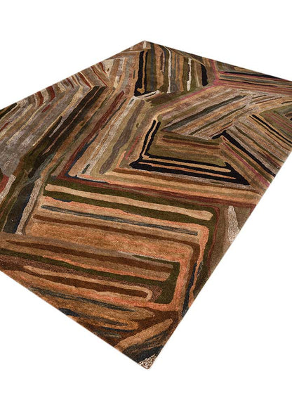 Transcend - Gray Brown/Gray Brown Hand Tufted Rug