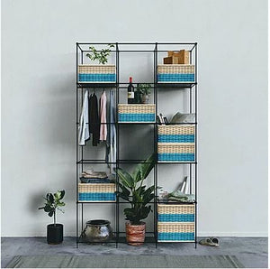 custom color multi basket shelf