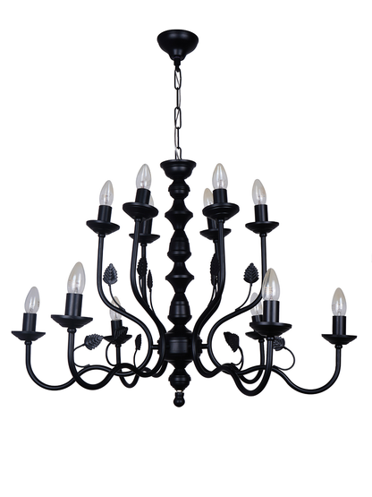 Steel Chandelier Ceiling Light without background