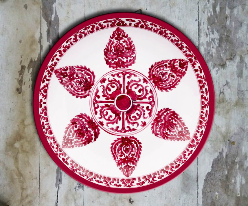Hand painted Iznik inspired Wall Plate - 006