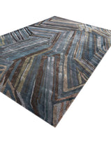 Load image into Gallery viewer, Transcend - Aegean Blue/Aegean Blue Hand Tufted Rug