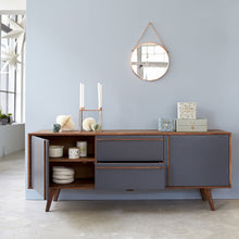 Load image into Gallery viewer, Linden Side Board in Grey And Honey Finish