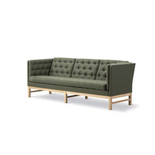 Load image into Gallery viewer, Green Upholstery Wooden Sofa