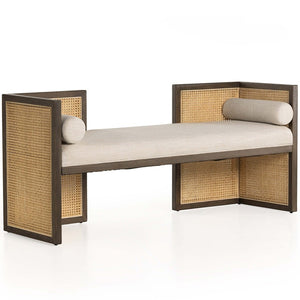 Cane Bench Inspired 2 Seater Sofa