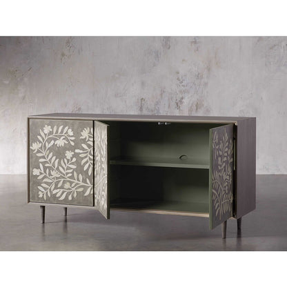 Floral Bone Inlay Sideboard