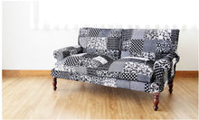 Load image into Gallery viewer, Black Sparrow sofa 2 Seater side view