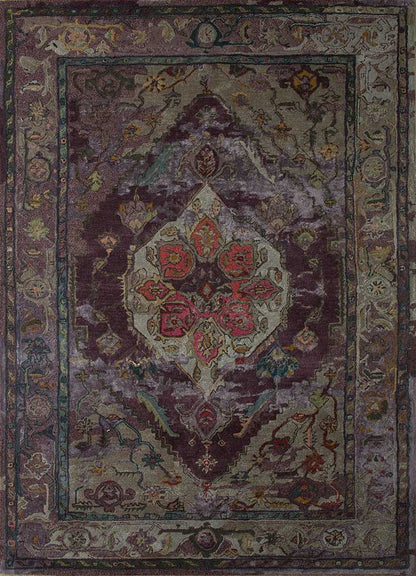 Mythos - Tulip Purple/Dark Gray Hand Tufted Rug