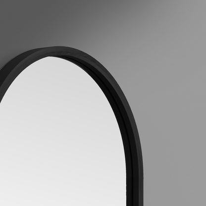 Mira Oval Mirror (Small) - The Black Edit