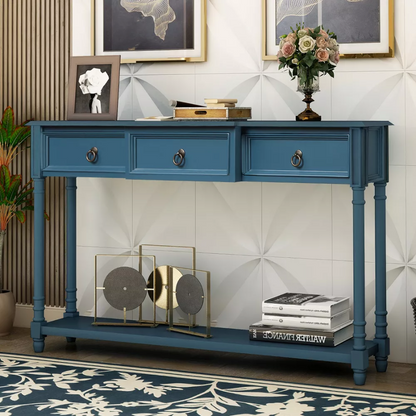 Modern Console Table with Storage Drawers