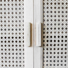 Load image into Gallery viewer, close up of rattan door hinge