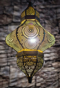 Moroccan Gold Hanging Pendant Light