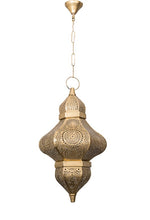 Load image into Gallery viewer, Moroccan Gold Hanging Pendant Light