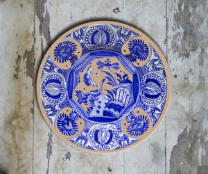 Hand Painted Dutch inspired Wall Plate-047(A)