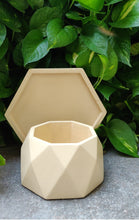 Load image into Gallery viewer, Octa-fun concrete planter (nude) close up