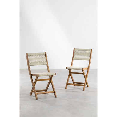 Set of 2 Folding Garden Chairs