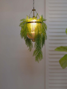 Planter Glass Jar Hanging Pendant Light