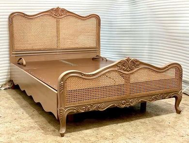 handcrafted solid wooden double bed