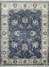 Load image into Gallery viewer, Aurora - Indigo Blue/Antique White Hand Knotted Rug