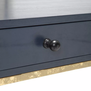 Navy Blue/Gold Console Table