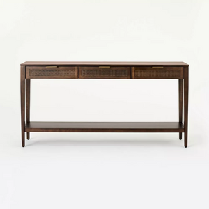 Rattan Inspired Drawer Console