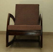 Load image into Gallery viewer, Rocking Chair made in solid sheesham wood front view