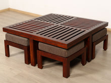 Load image into Gallery viewer, Kivaha Strip 4 Seater Coffee Table Set side view