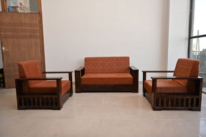 Dhana back covered sofa set of 3