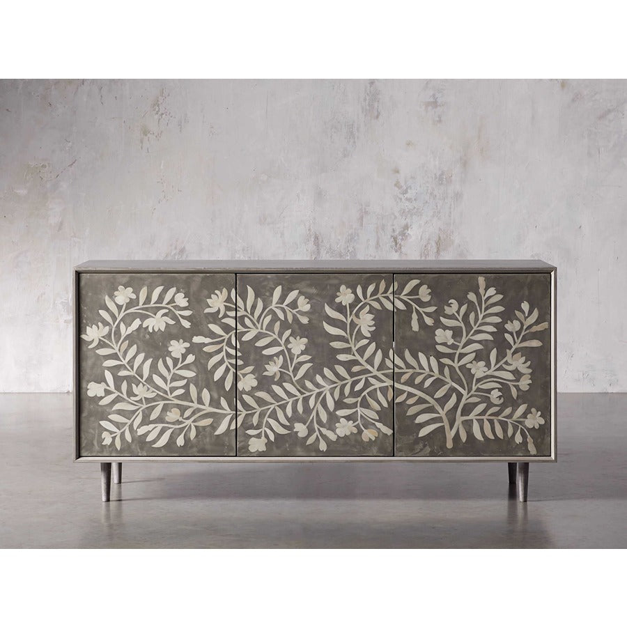 Floral Bone Inlay Sideboard