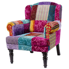 Load image into Gallery viewer, Maria arm chair in brasso fabric side view
