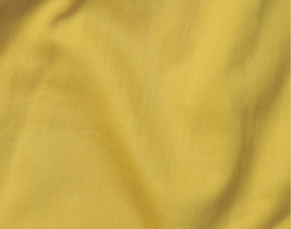 YELLOW 300TC flat sheet set, premium pure cotton satin, Sizes available