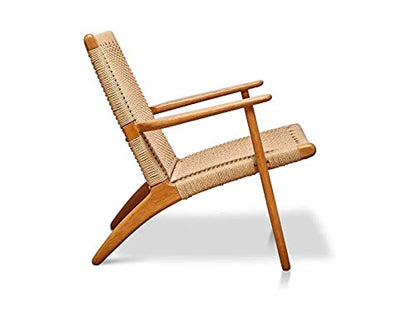 The kashth Wooden and Rope Chair Living Room Chair Balcony Chair Garden Chair