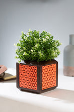 Load image into Gallery viewer, QUBO Coral Boxy Handmade Wooden Indoor Planter Pot
