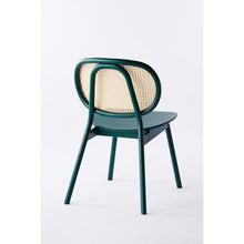 Load image into Gallery viewer, Bottle Green Cane Chair
