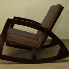 Load image into Gallery viewer, Rocking Chair made in solid sheesham wood side view