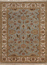 Load image into Gallery viewer, Gulnar - Ice Blue/Dark Ivory Hand Knotted Rug