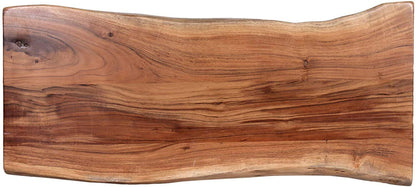 The Kashth Hairpin Natural Live Edge Wood with Metal 48" Bench