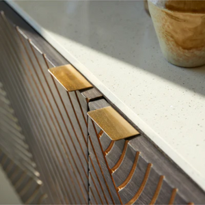 Sand-dune Inspired Solid Mango Wood Sideboard