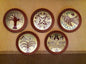 5 Plate Set-German Redware